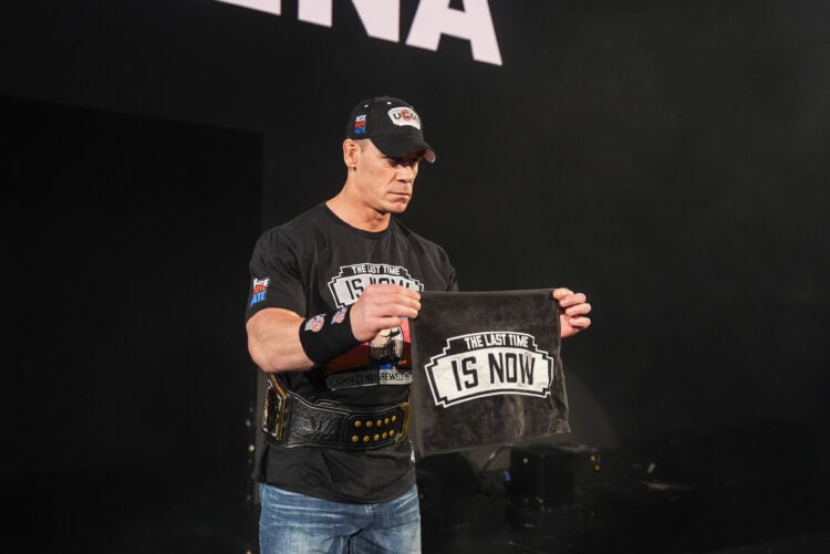 John Cena on his WWE retirement tour on SmackDown