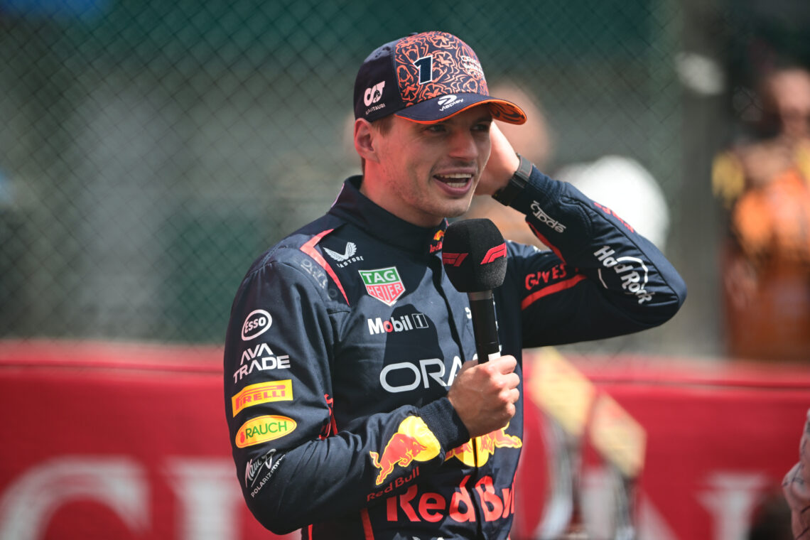 Max Verstappen of Red Bull Racing Honda speaks after the sprint race of the Belgian GP
