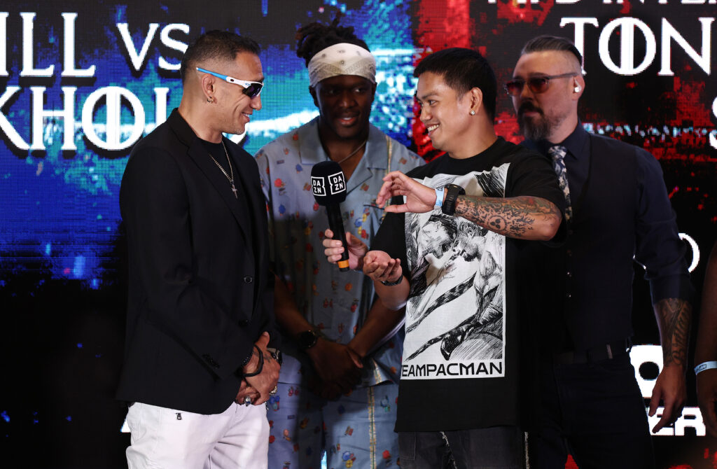 Tony Ferguson and Salt Papi face off ahead of their MFB Interim Middleweight Title fight