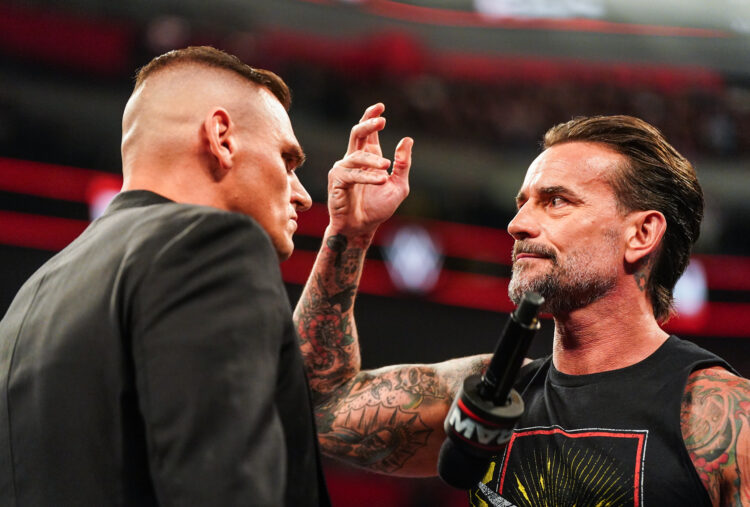 CM Punk face to face with Gunther on WWE Monday Night RAW