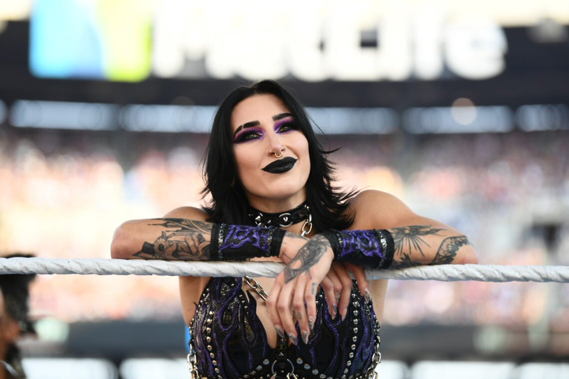 Rhea Ripley in the ring ahead of her WWE SummerSlam match in 2025