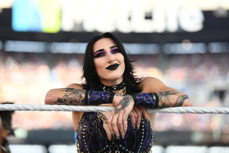Rhea Ripley in the ring ahead of her WWE SummerSlam match in 2025