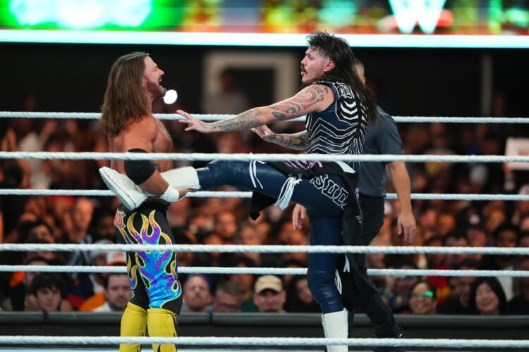 AJ Styles wrestling Dominik Mysterio at WWE SummerSlam in 2025