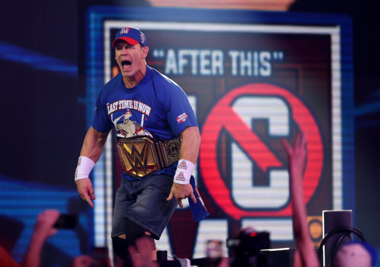 John Cena making his WWE entrance at SummerSlam in 2025