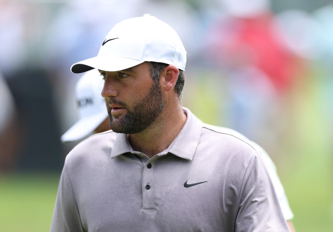 Scottie Scheffler of the United States during a practice round prior to the TOUR Championship