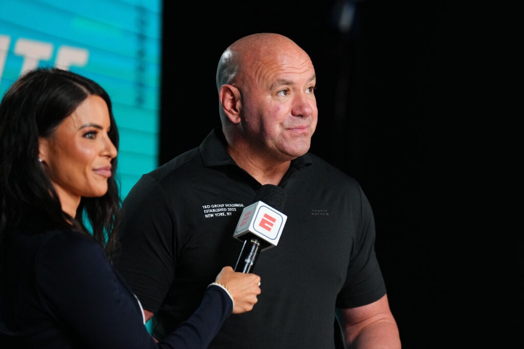 UFC President and CEO Dana White announces the contract winners during Dana White's Contender Series season nine