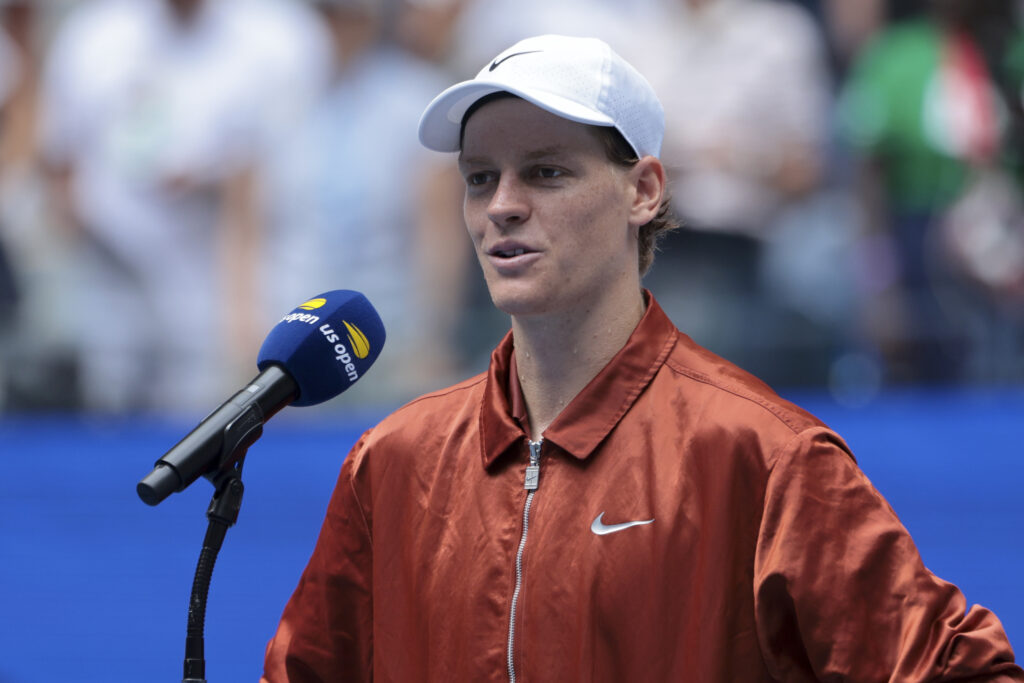 Jannik Sinner in his post-match interview at the 2025 US Open