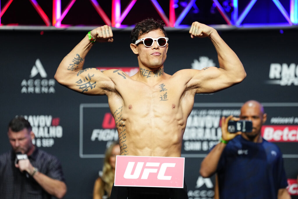 Caio Borralho weighs-in for Nassourdine Imavov fight