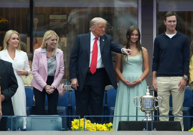 President Donald Trump in attendance at the 2025 US Open
