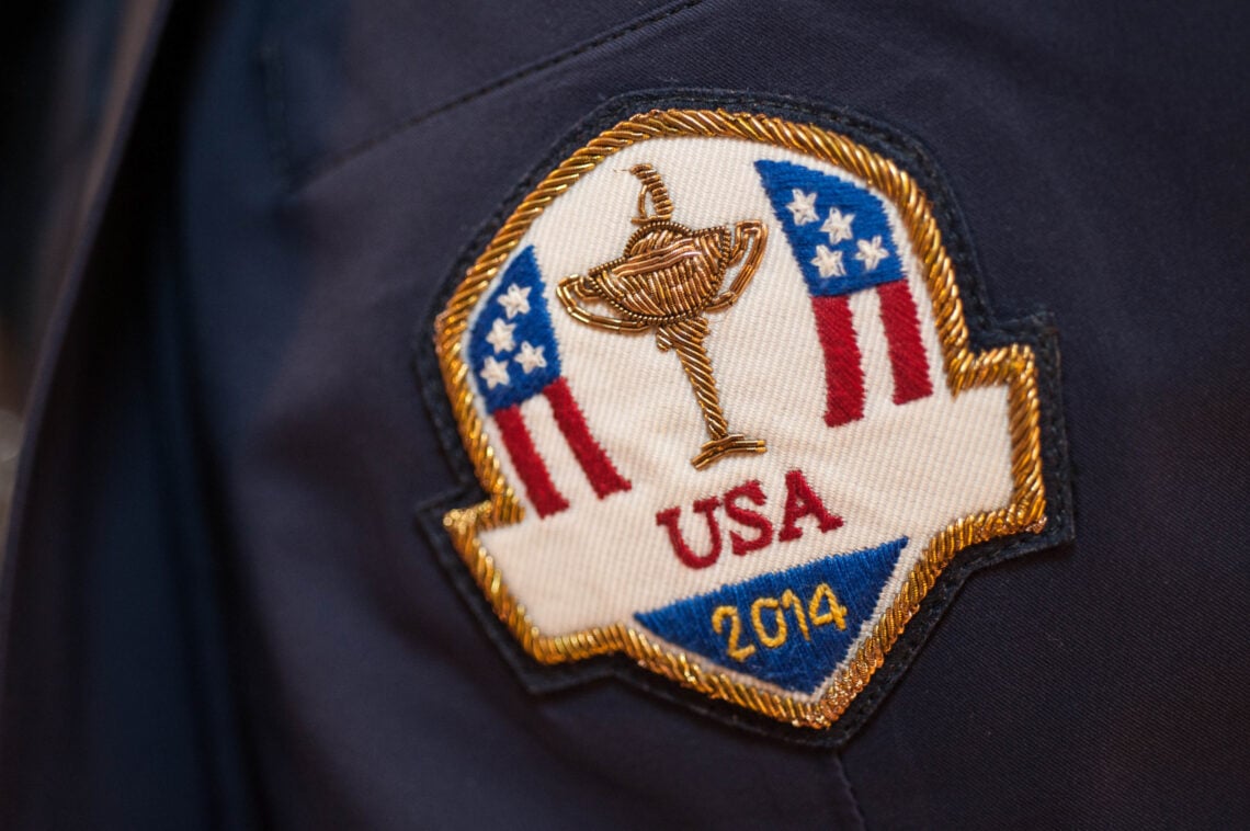 Ryder Cup USA logo detail on the Ryder Cup Team USA