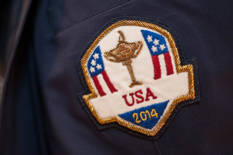 Ryder Cup USA logo detail on the Ryder Cup Team USA