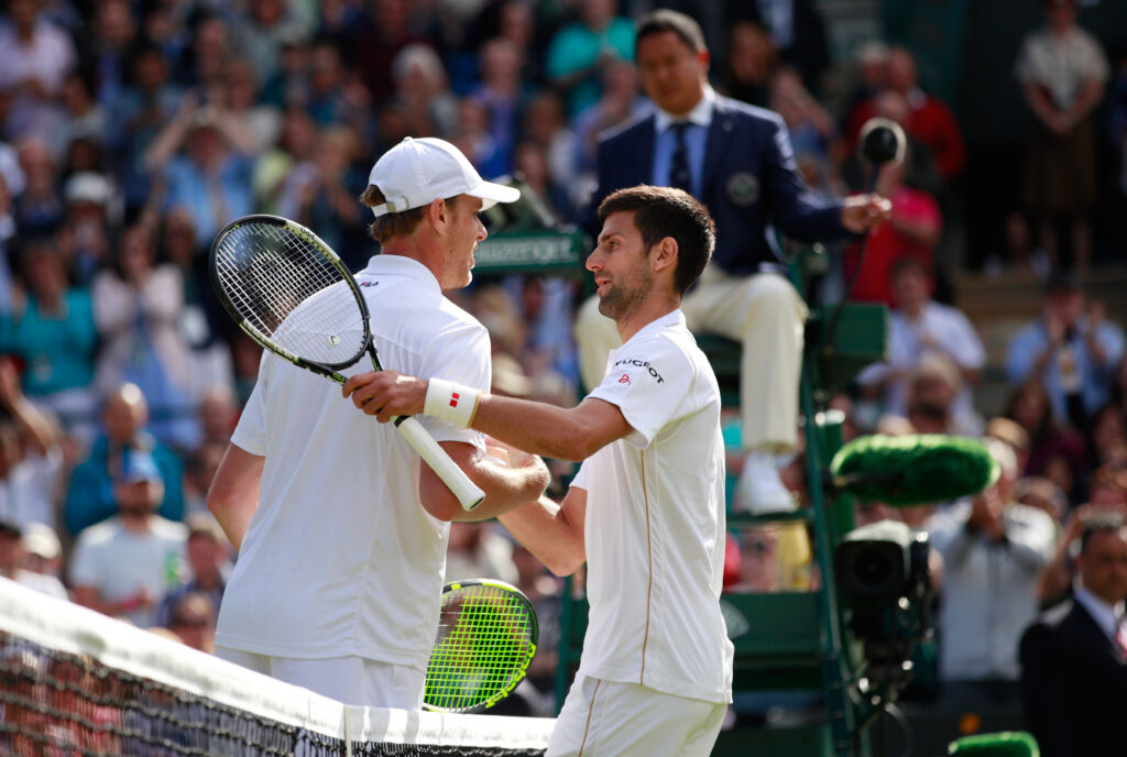 Novak Djokovic losing to Sam Querrey at Wimbledon in 2016