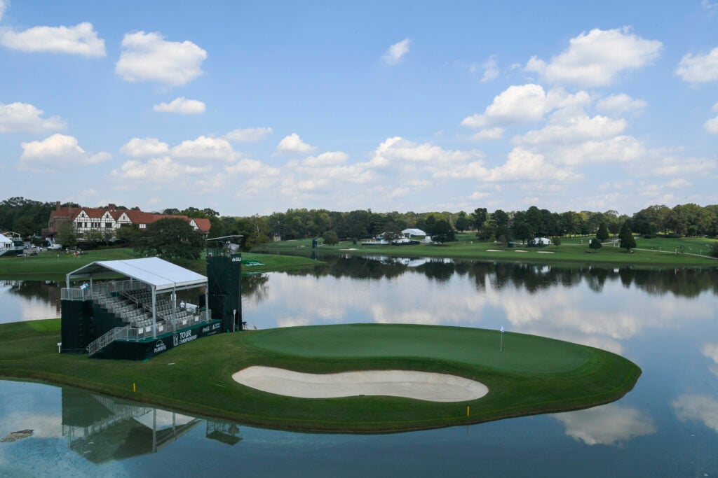 Scenic view of the 15th hole at East Lake Golf Club