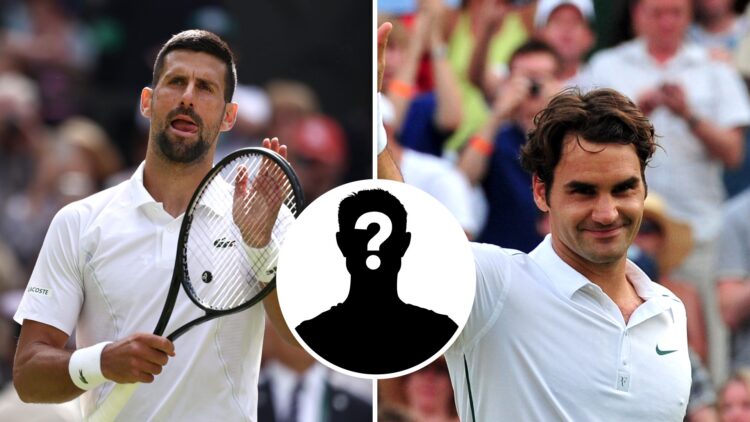 Roger Federer and Novak Djokovic at Wimbledon