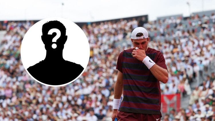 Jack Draper (right) at Queen's Club, and a mystery player