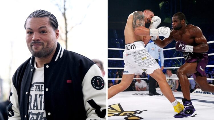 Joe Joyce arrives at the Manchester Arena before his fight with Filip Hrgovic, Daniel Dubois lands a punch on Oleksandr Usyk during their title fig...