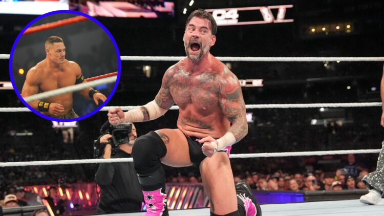 CM Punk wrestling Drew McIntyre at SummerSlam and John Cena at Tribute to the Troops in 2013