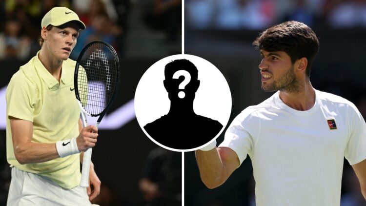 Jannik Sinner at the 2025 Australian Open and Carlos Alcaraz at Wimbledon 2025