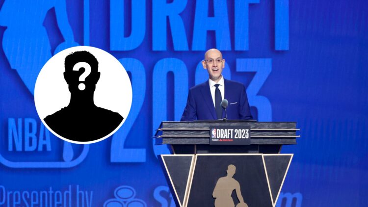 A closer up photo of the 2023 NBA Draft