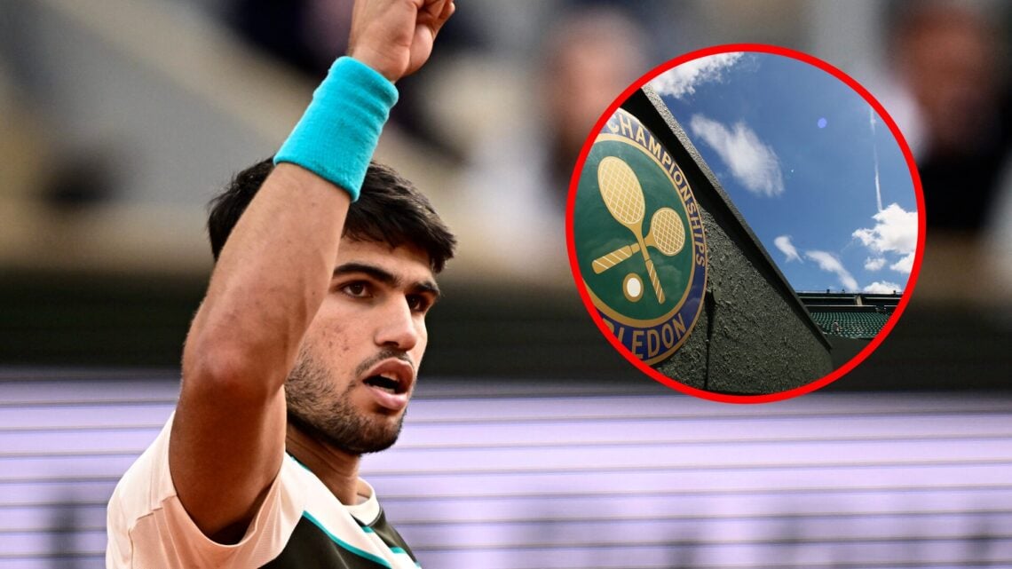 Carlos Alcaraz playing in the Roland Garros final in 2025