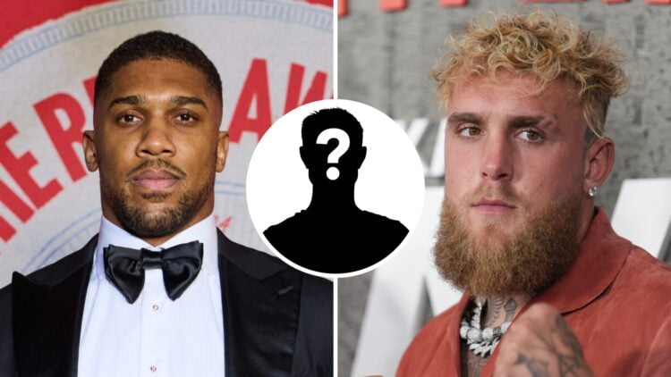 Anthony Joshua (left) during the RING magazine awards London, Jake Paul (right) attends Amanda Serrano vs Katie Taylor red carpet