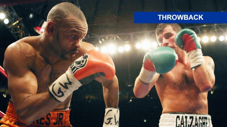 Joe Calzaghe defeats Roy Jones, Jr.