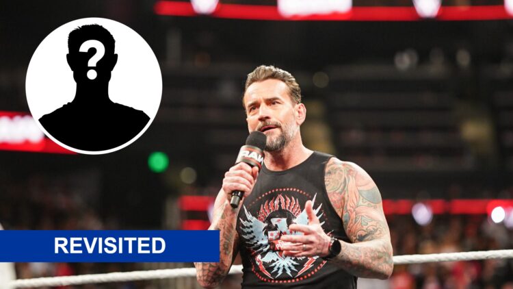 CM Punk cutting a promo on WWE Raw in 2024