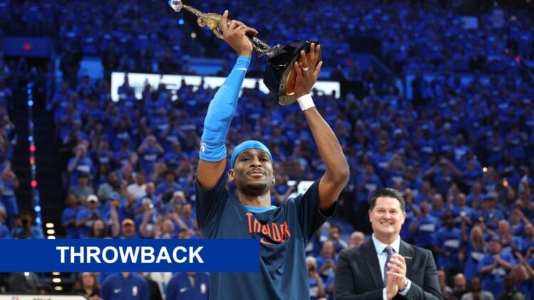 Shai Gilgeous-Alexander lifts the MVP award, and a throwback banner