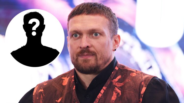 Oleksandr Usyk looks on during a press conference ahead of the Undisputed