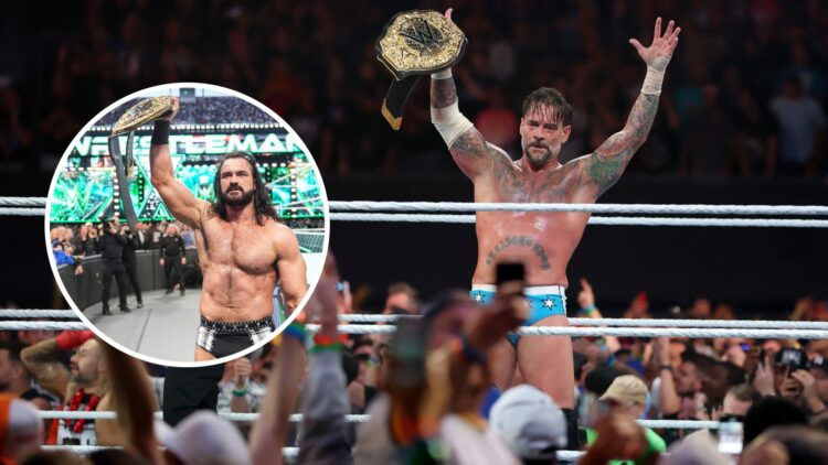 CM Punk winning the World Heavyweight Championship at SummerSlam 2025