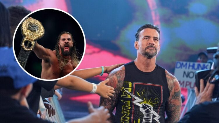 CM Punk making his WWE Raw entrance in Detroit, Michigan
