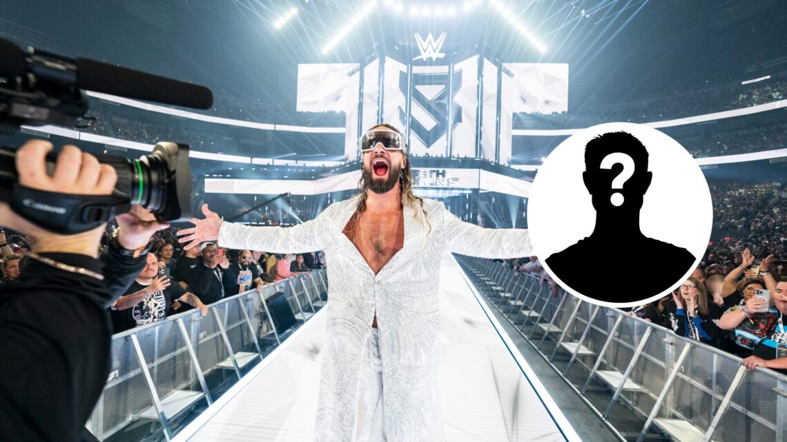 Seth Rollins making his entrance at WWE's WrestleMania 41 in Las Vegas, Nevada