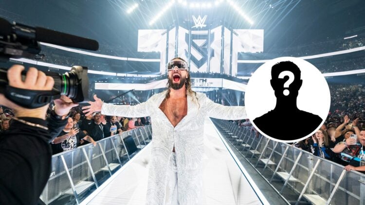 Seth Rollins making his entrance at WWE's WrestleMania 41 in Las Vegas, Nevada