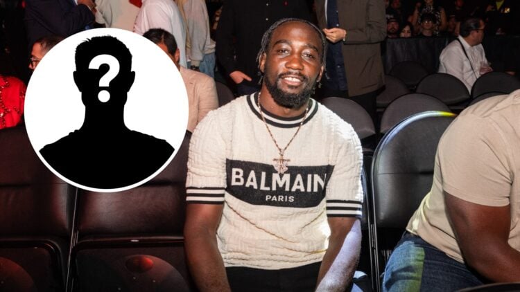 Terence "Bud" Crawford poses before the Saul "Canelo" Alvarez vs Edgar Berlanga fight
