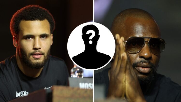 Moses Itauma (left) speaks at Press Conference, Dillian Whyte (right) speaks at Press Conference