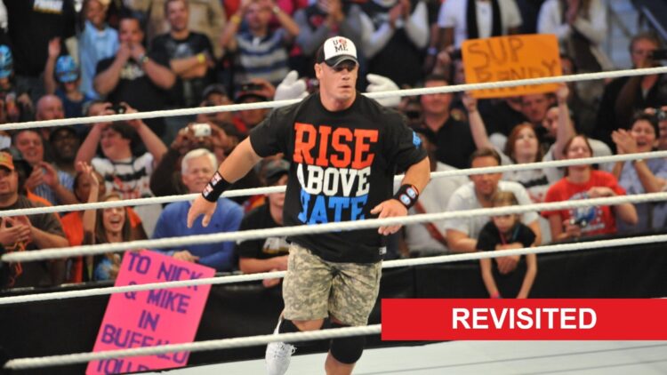 John Cena appearing on WWE Raw in Atlanta, Georgia in 2011