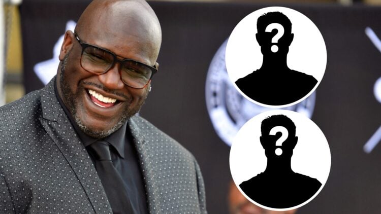 Shaquille O'Neal and two mystery overlay symbols