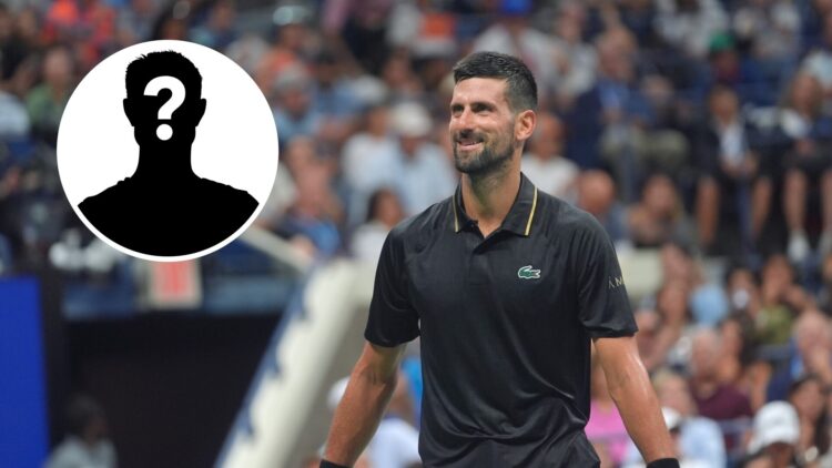 Novak Djokovic during his US Open match with Learner Tien in 2025