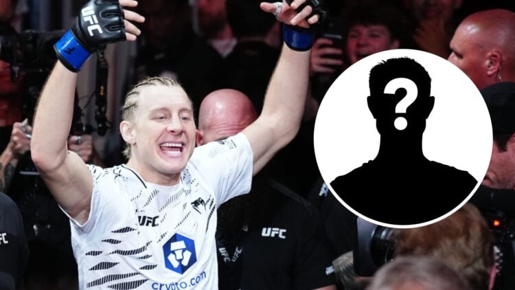 Paddy Pimblett (left) walks to Octagon for Michael Chandler fight