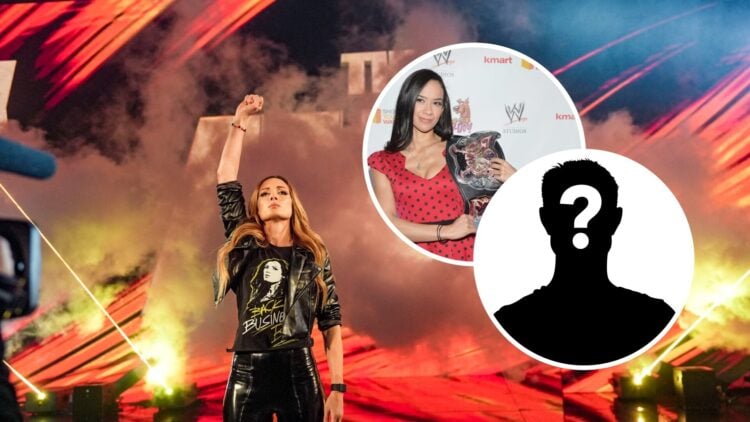 Becky Lynch making her WWE Raw entrance in Omaha, Nebraska