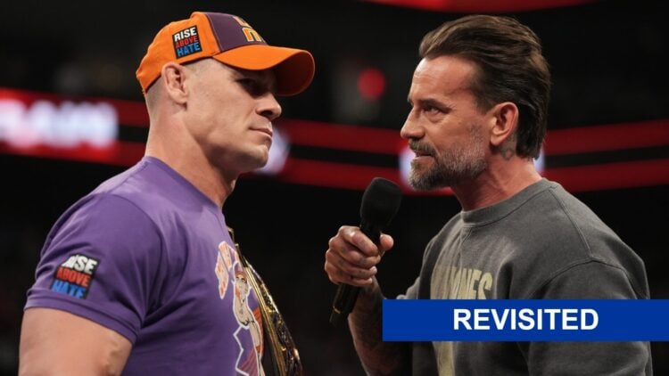 John Cena and CM Punk face to face on WWE Raw