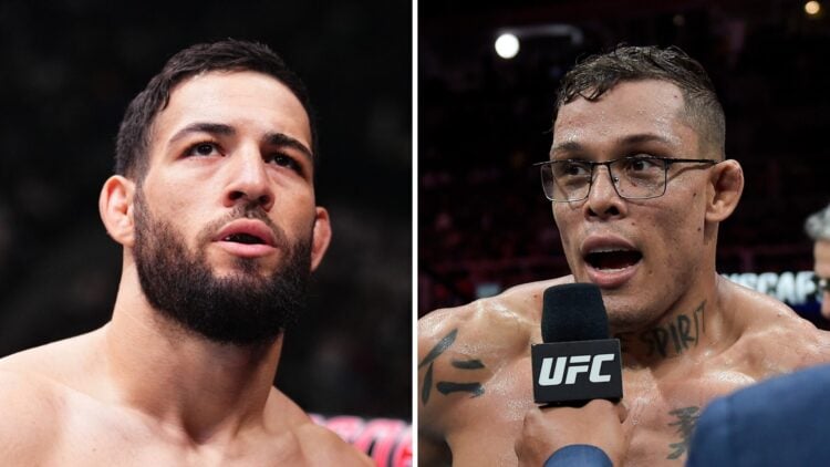 Nassourdine Imavov (left) enters Octagon for Brendan Allen fight, Caio Borralho (right) speaks after finishing Paul Craig