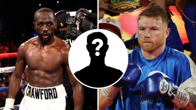 Terence Crawford (left) in the ring for Shawn Porter fight, Canelo Alvarez (right) makes ring walk to face William Scull